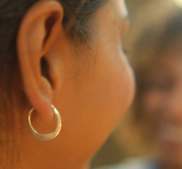 Sutra Brass Minimal Earrings