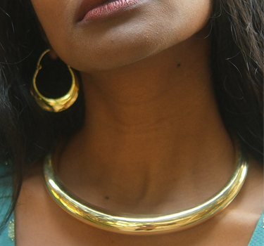 Sutra Brass Minimal Earrings